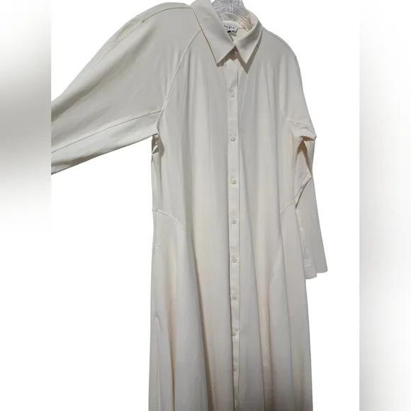 Athleta Cosmic Layer Dress midi length button front dress M - Picture 3 of 7